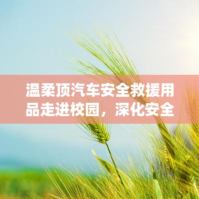 溫柔頂汽車安全救援用品深化校園安全教育，守護(hù)學(xué)子安全之路