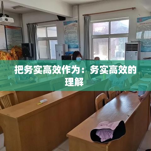 把務實高效作為：務實高效的理解 