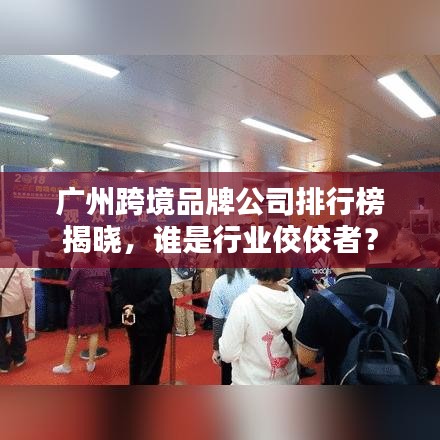 廣州跨境品牌公司排行榜揭曉，誰是行業(yè)佼佼者？