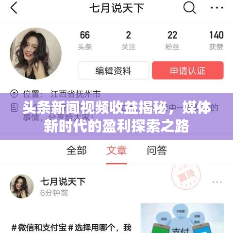頭條新聞視頻收益揭秘，媒體新時代的盈利探索之路