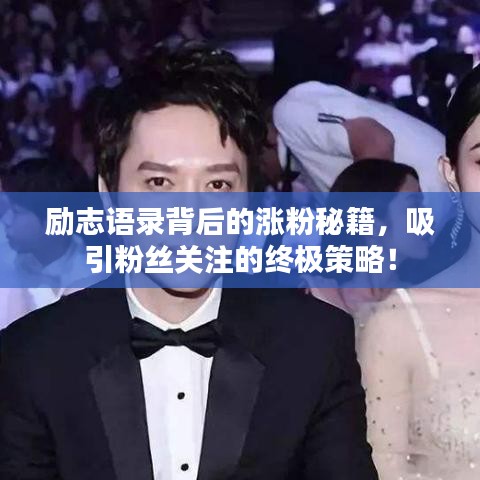 勵志語錄背后的漲粉秘籍，吸引粉絲關(guān)注的終極策略！